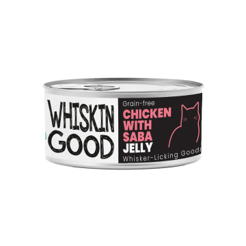 WhiskinGood Wet Food Chic w/Saba Jelly 70g (24 cans)